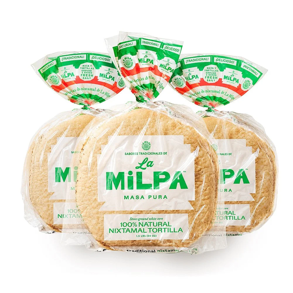 La Milpa® Nixtamal Tortillas, 3-Pack — La Milpa® | Nixtamal